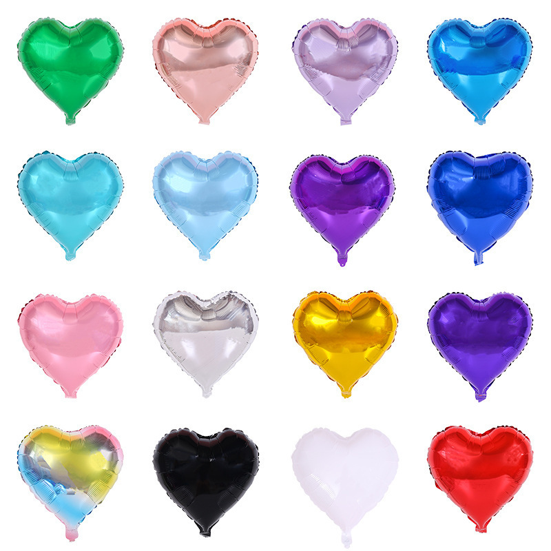 Event & Party Supply Photos - 50pcs 18inch Heart Shape Balloons Multicolor
