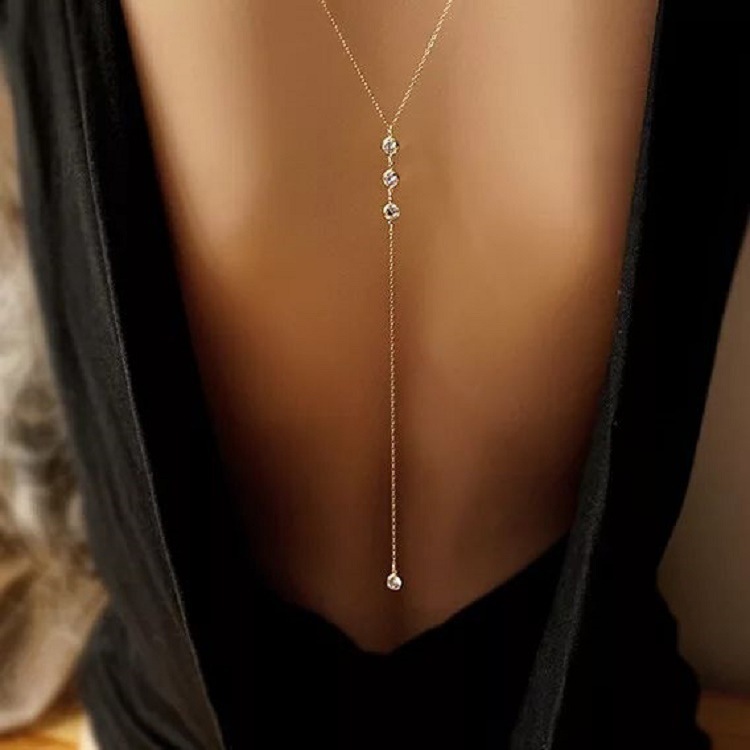 Event Suppliers - New Rhinestone Sexy Women's Back Chain