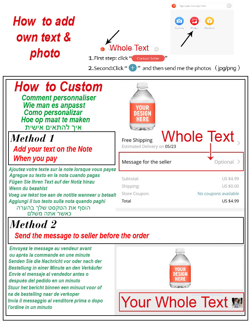 Custom Water Bottle Label, Per - Event Suppliers 评论和价格