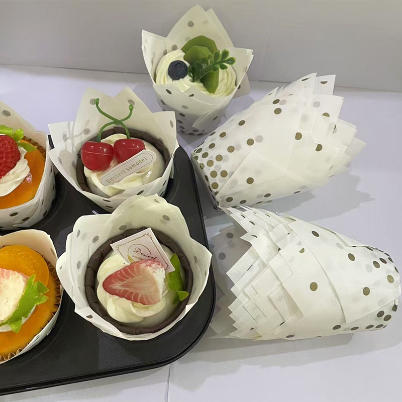 50Pcs/100Pcs Gold Dot Tulip Ca - Event Suppliers 评论和价格